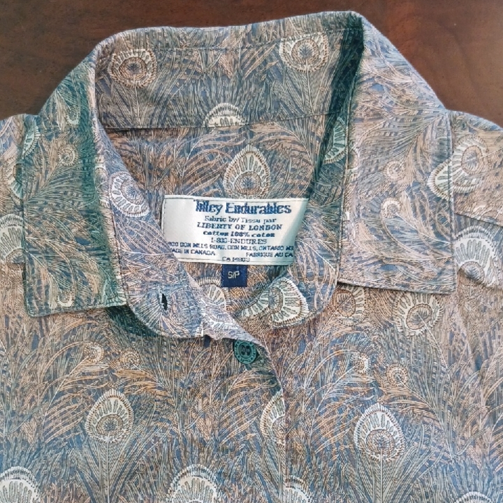 Tilley Endurables MENS Peacock Feather lomg Sleeve shirt 6394